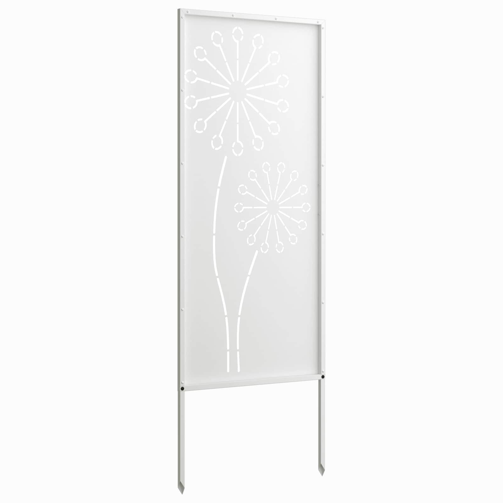 Écran de confidentialité de jardin Fretwork Blanc 50 x 140 cm - XIOS