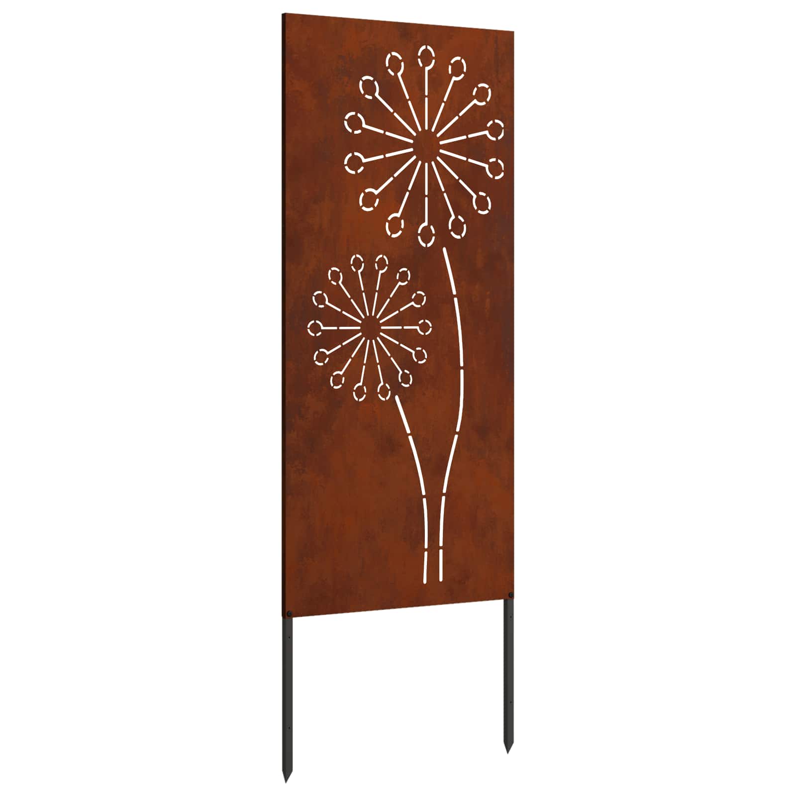 Écran de confidentialité de jardin Fretwork Rouillé 50 x 140 cm