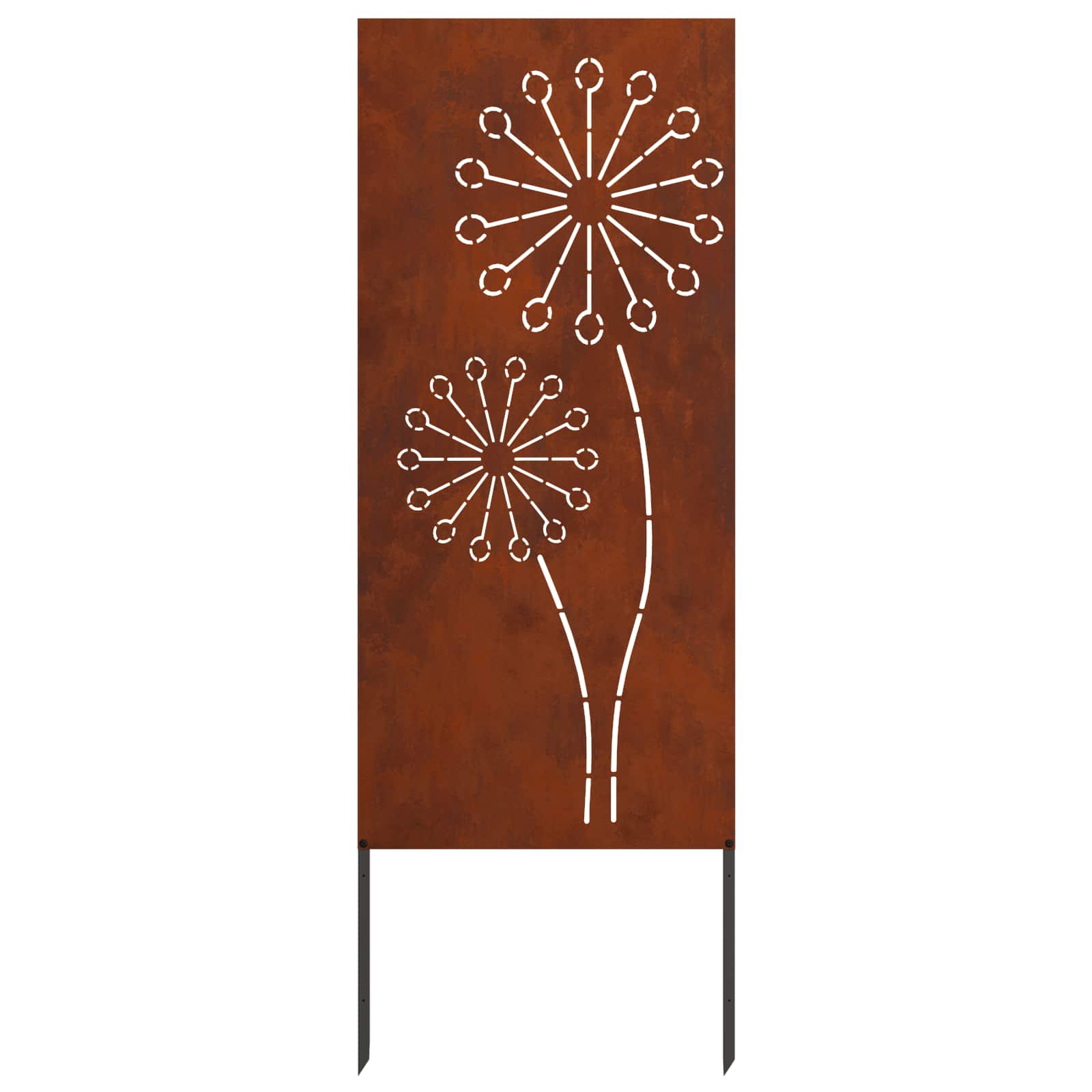 Écran de confidentialité de jardin Fretwork Rouillé 50 x 140 cm