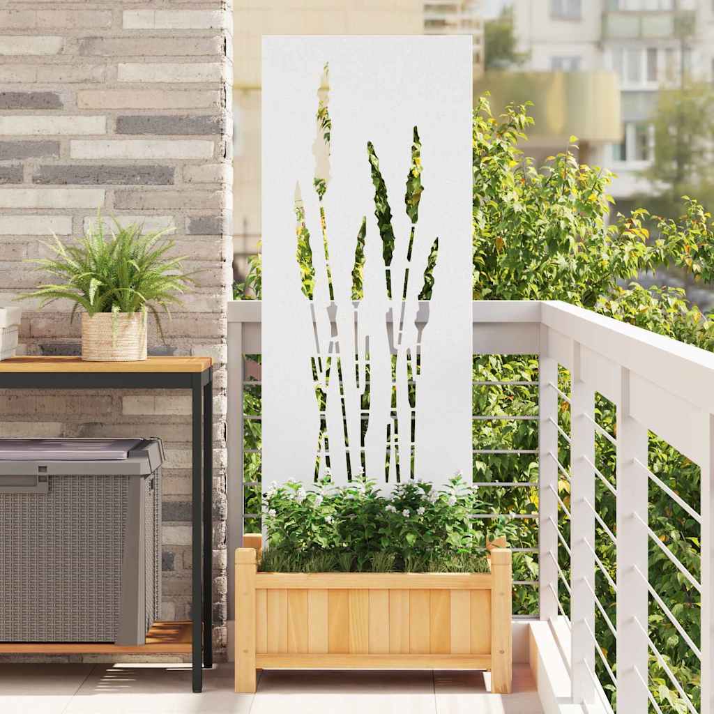 Écran de confidentialité de jardin Floral Blanc 50 x 140 cm - XIOS