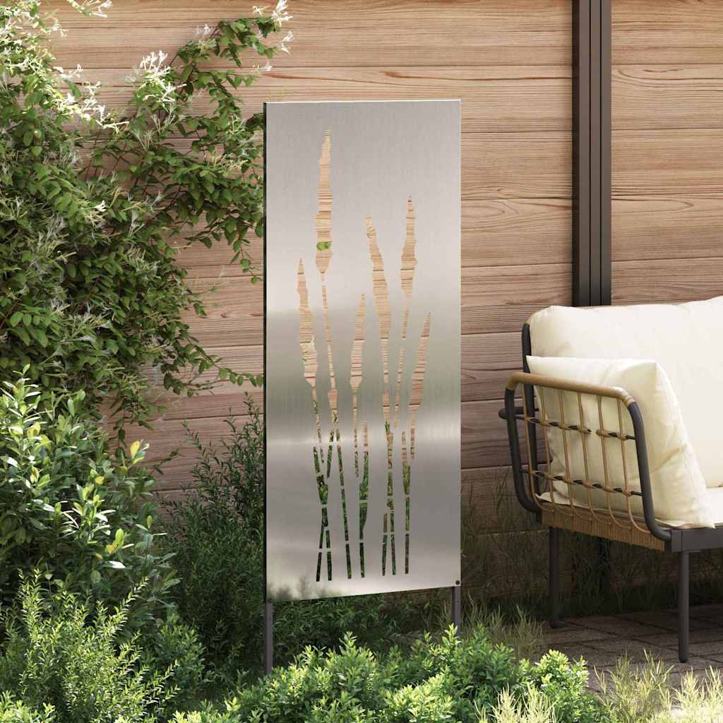 Panneau décoratif de jardin Argent 50 x 140 cm Acier galvanisé - XIOS