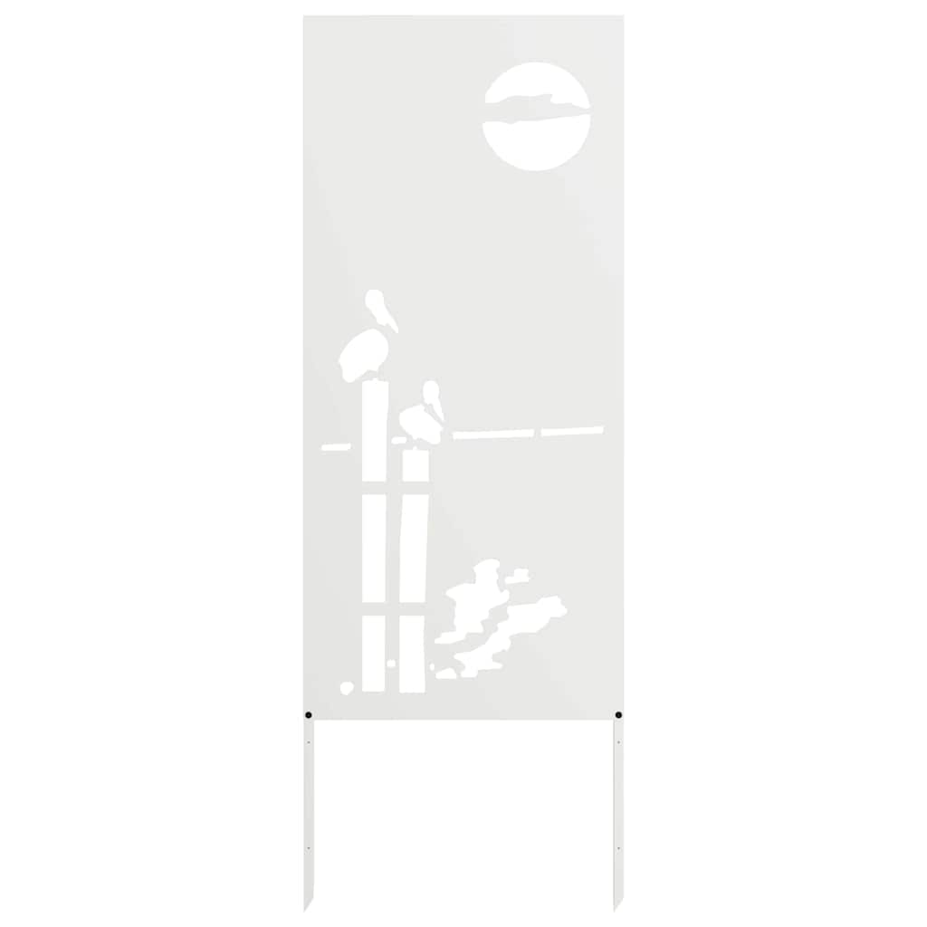 Panneau décoratif de jardin Blanc 50 x 140 cm - XIOS