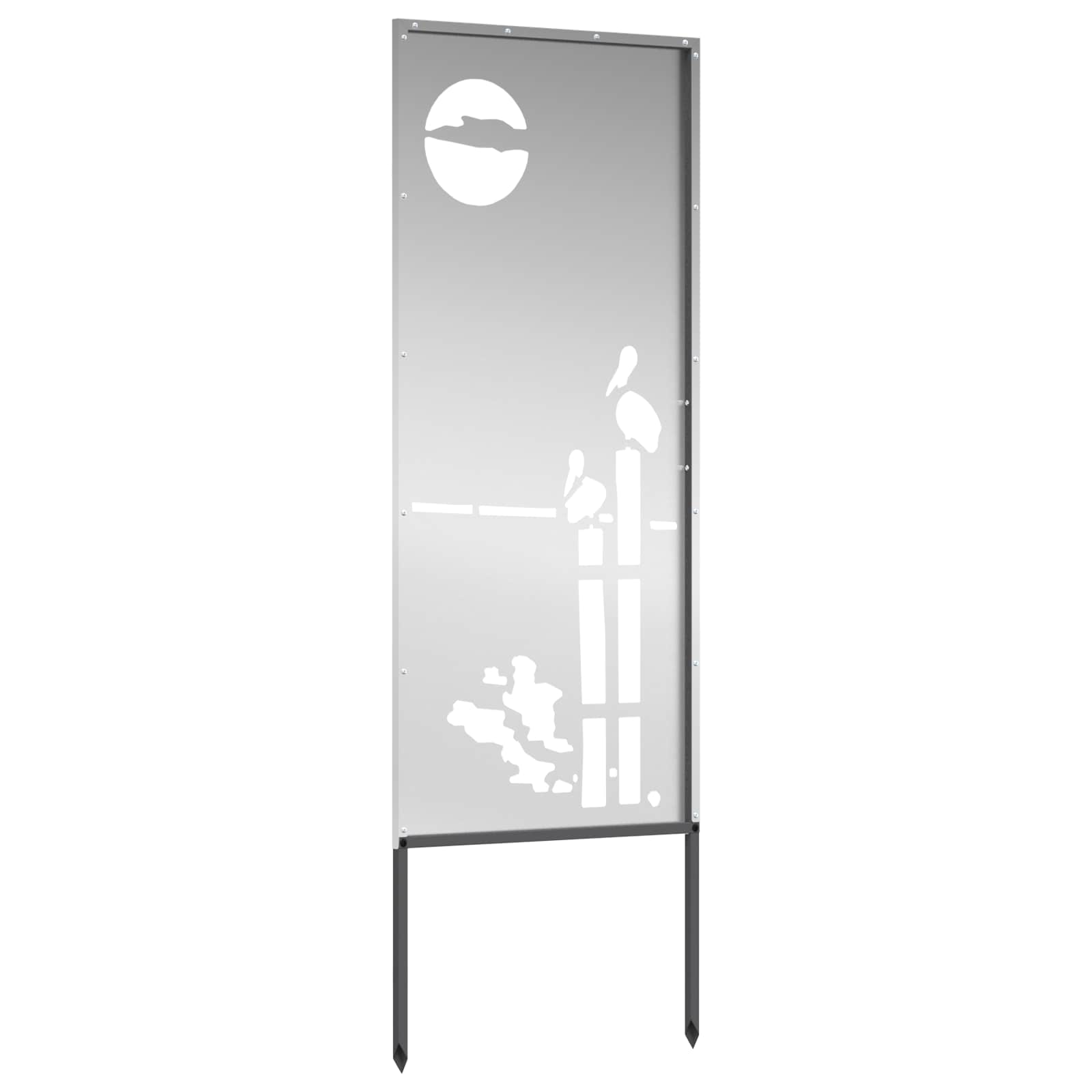 Écran de confidentialité de jardin Fretwork Argenté 50 x 140 cm - XIOS
