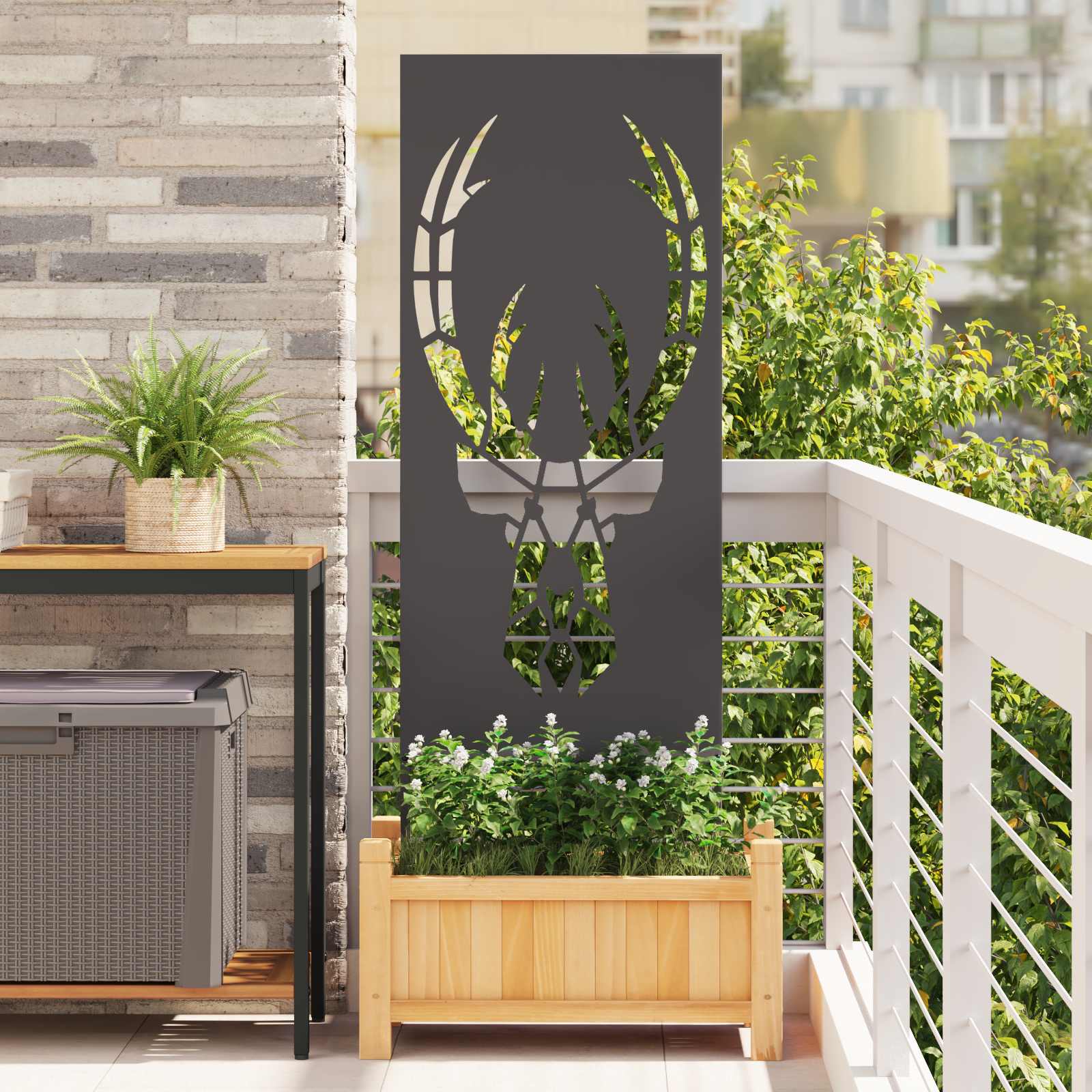 Écran de confidentialité de jardin Noir 50 x 140 cm - XIOS