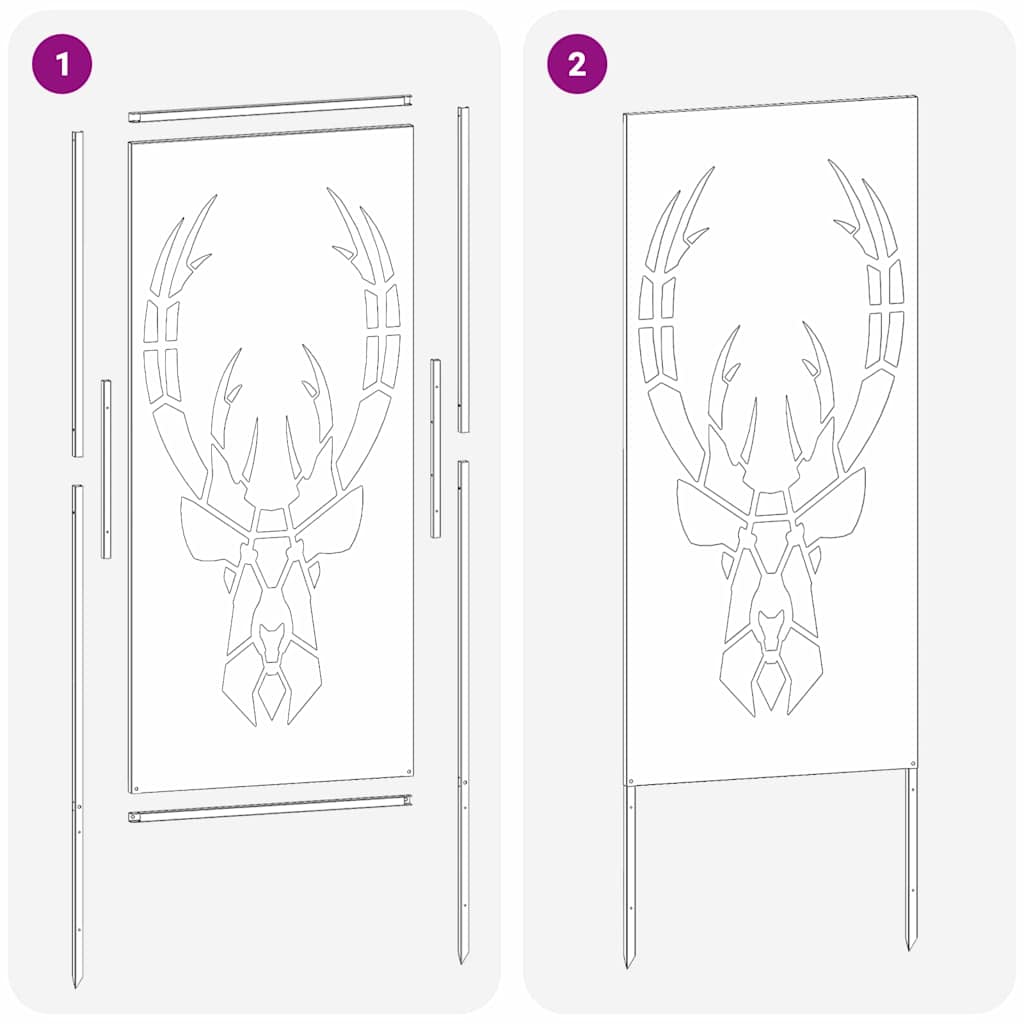 Panneau décoratif de jardin Vert olive 50 x 140 cm - XIOS