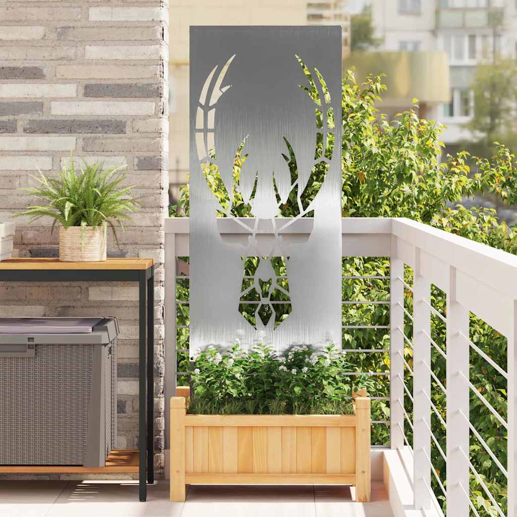 Panneau décoratif de jardin Argent 50 x 140 cm Acier inoxydable - XIOS