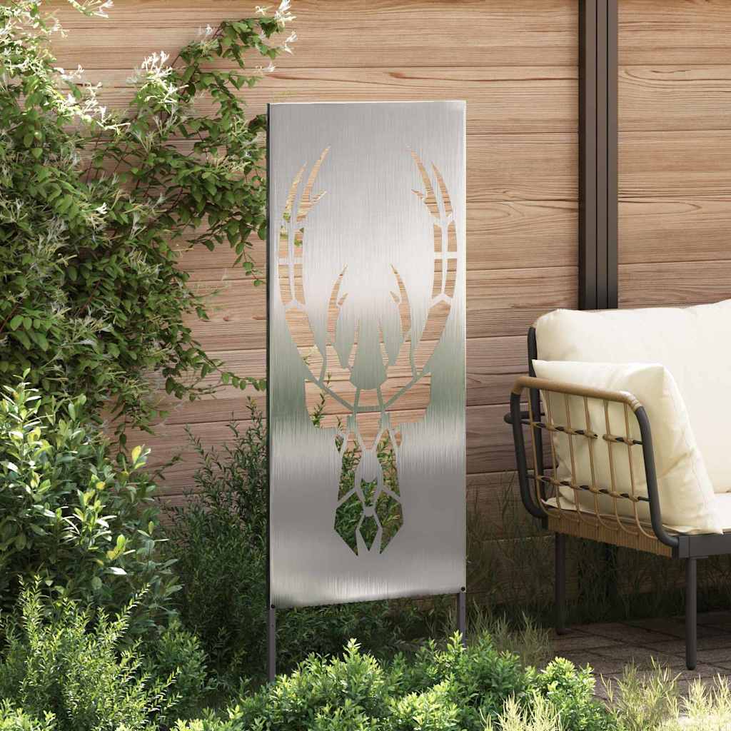 Panneau décoratif de jardin Argent 50 x 140 cm Acier inoxydable - XIOS