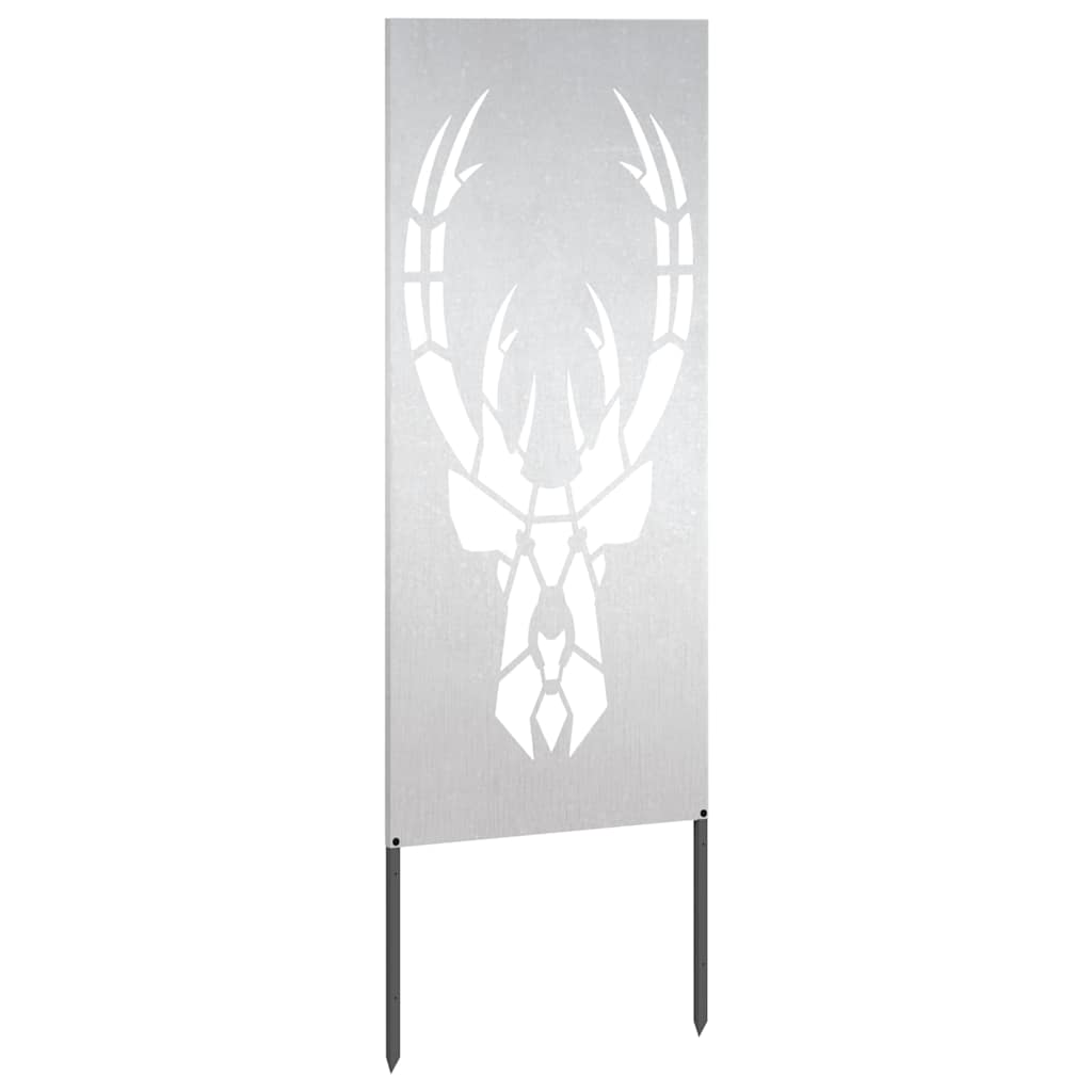 Panneau décoratif de jardin Argent 50 x 140 cm Acier inoxydable - XIOS