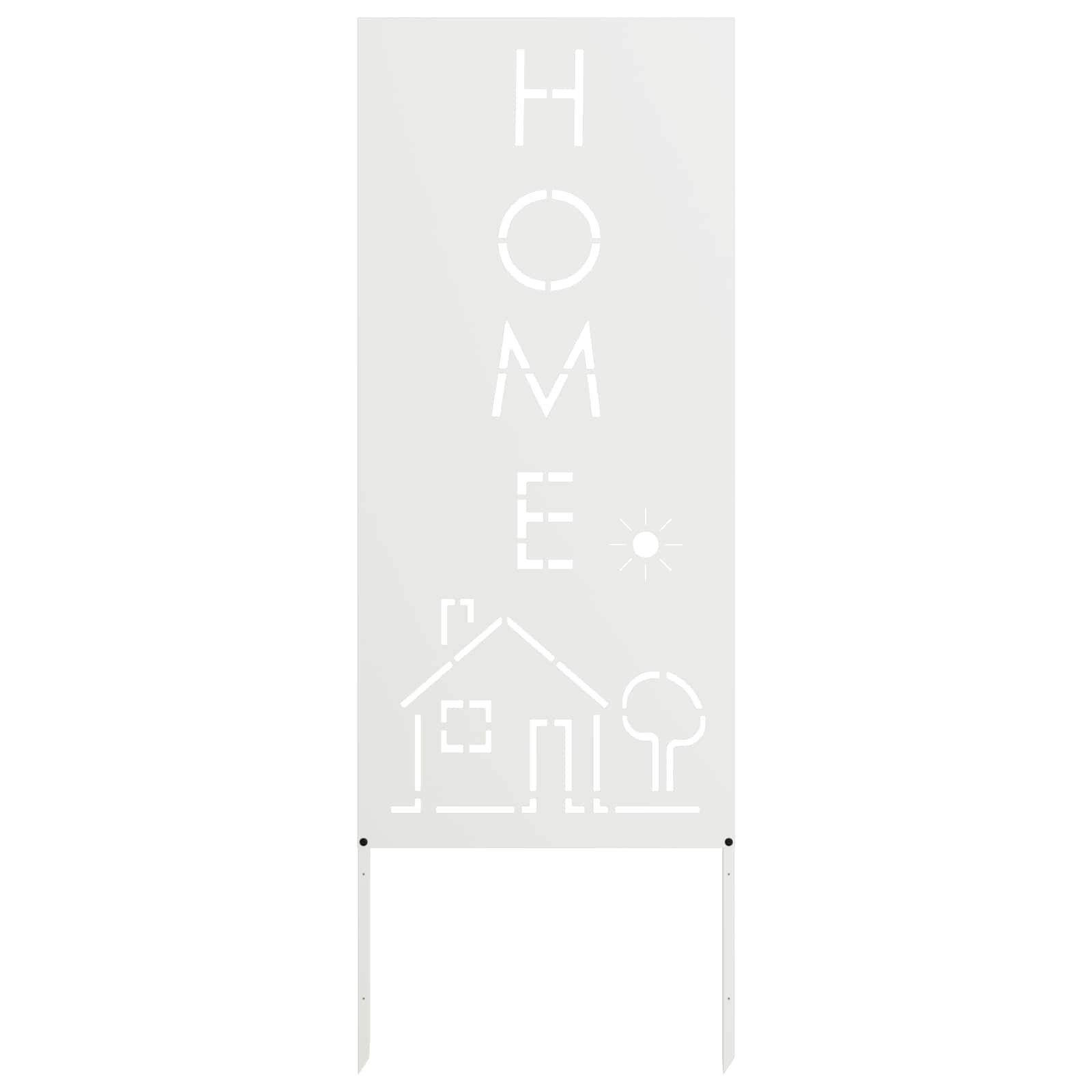 Écran de confidentialité de jardin Fretwork Blanc 50 x 140 cm - XIOS