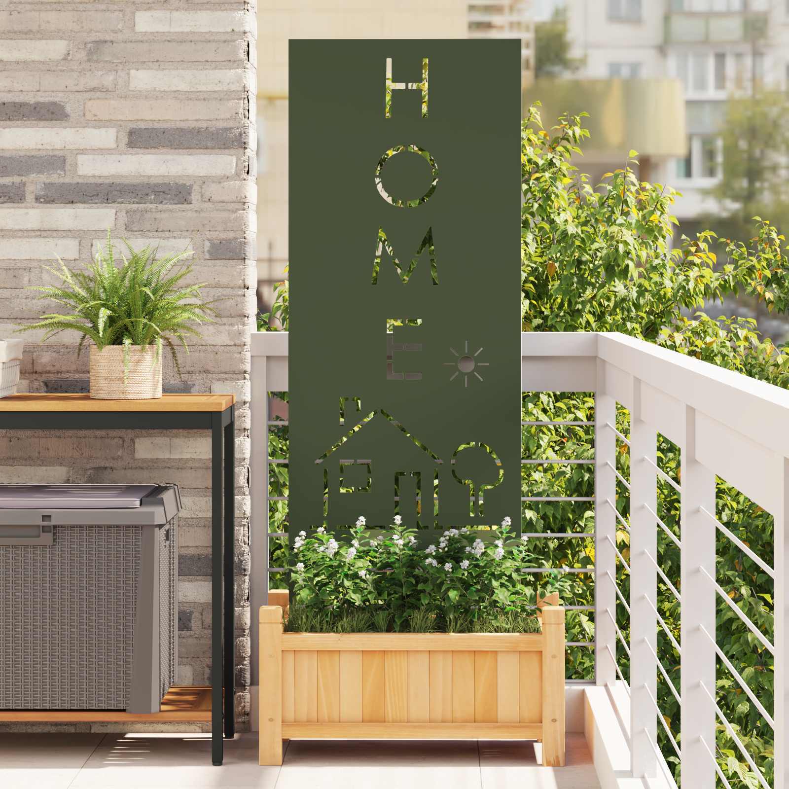 Écran de confidentialité de jardin Vert olive 50 x 140 cm - XIOS