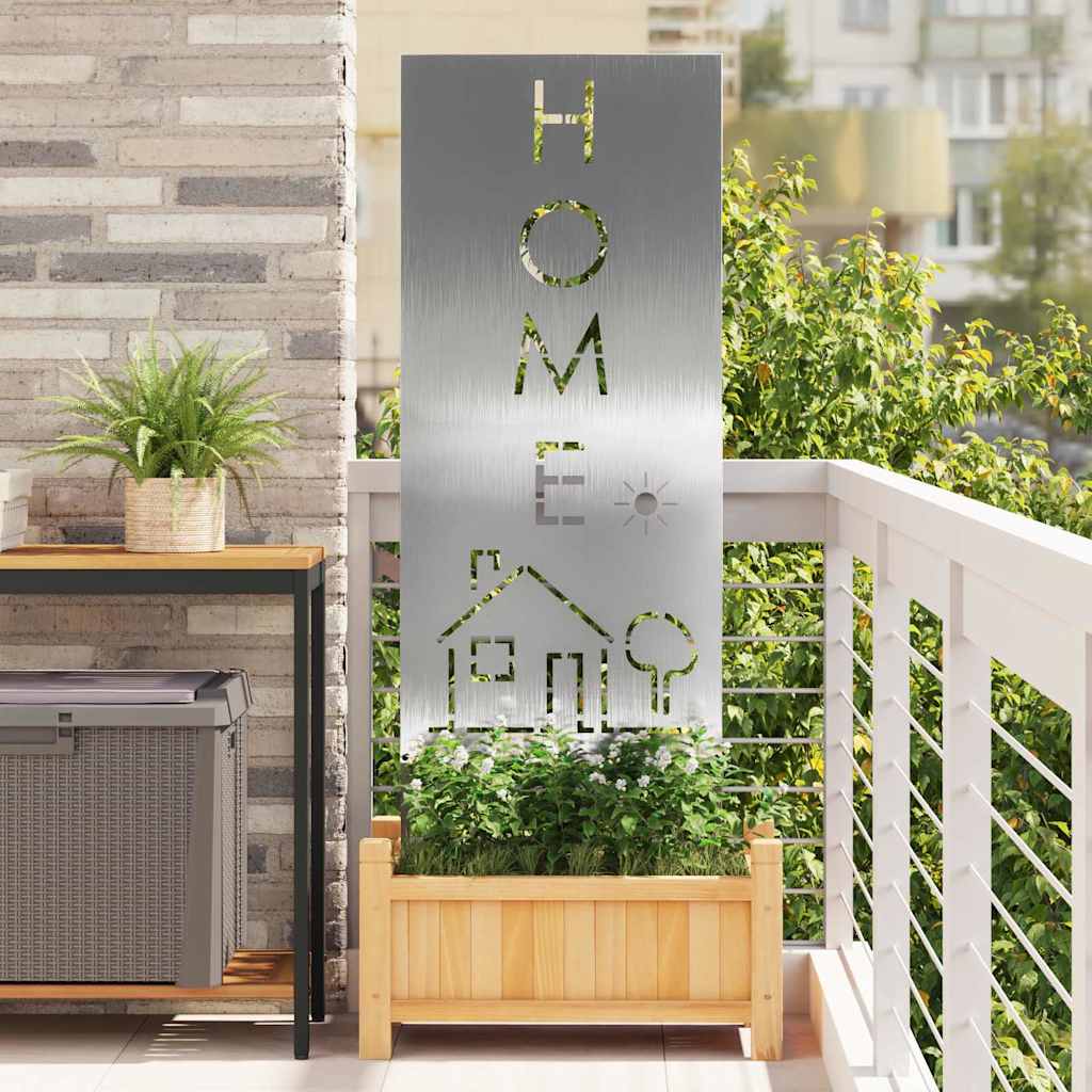 Panneau décoratif de jardin Argent 50 x 140 cm Acier inoxydable - XIOS