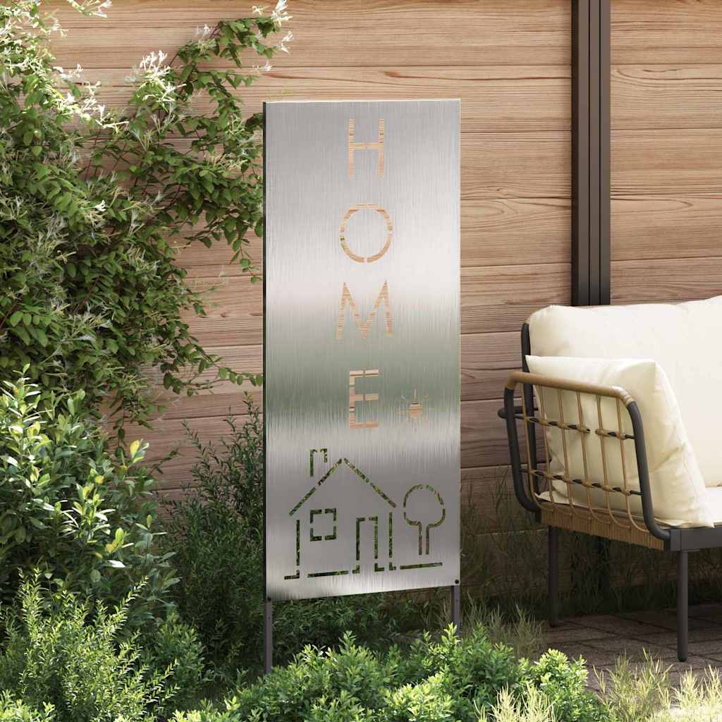 Panneau décoratif de jardin Argent 50 x 140 cm Acier inoxydable - XIOS