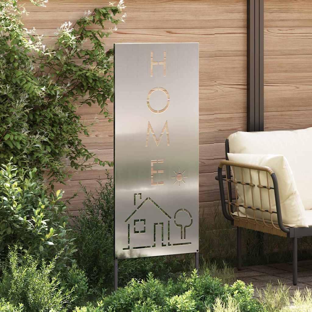 Panneau décoratif de jardin Argent 50 x 140 cm Acier galvanisé - XIOS