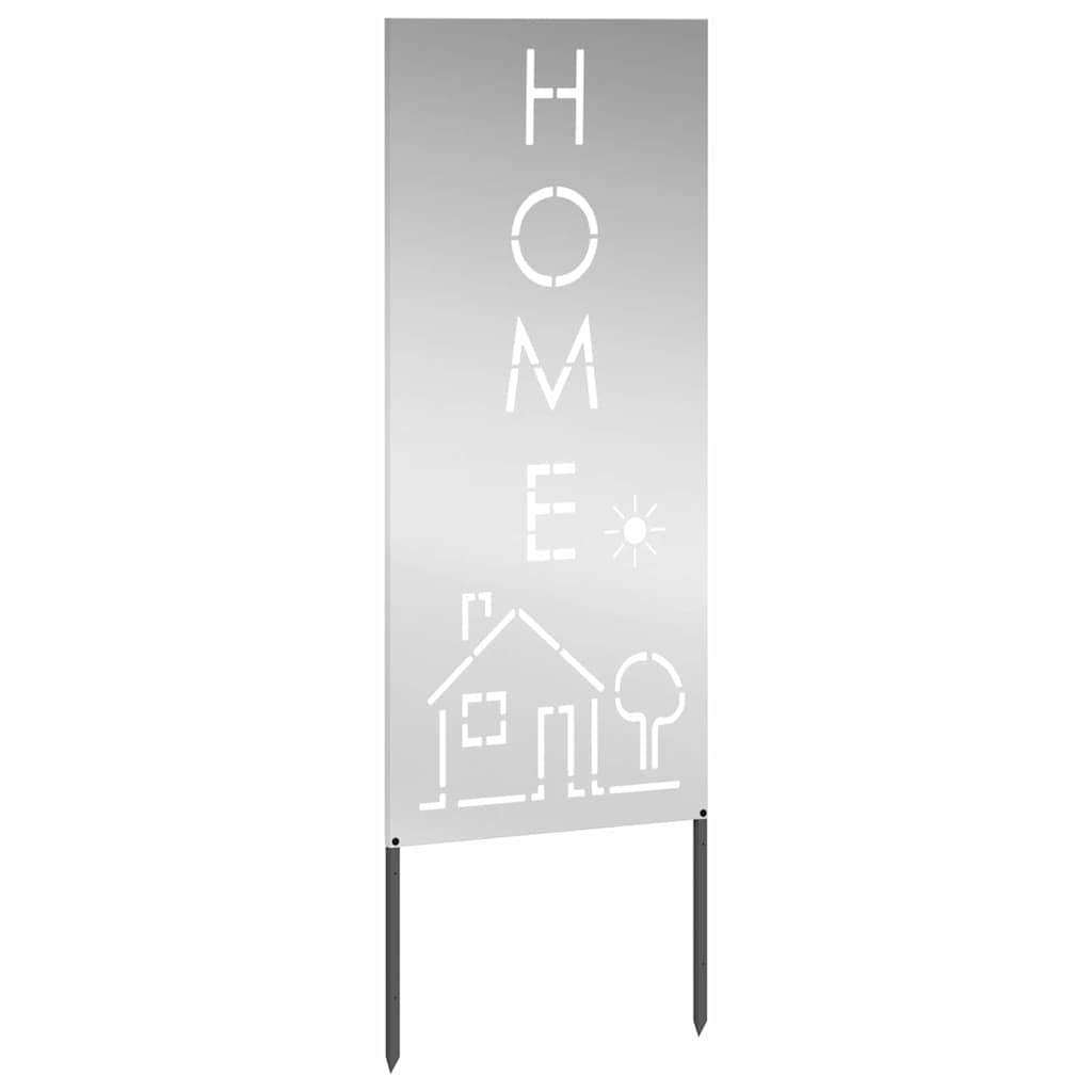 Panneau décoratif de jardin Argent 50 x 140 cm Acier galvanisé - XIOS