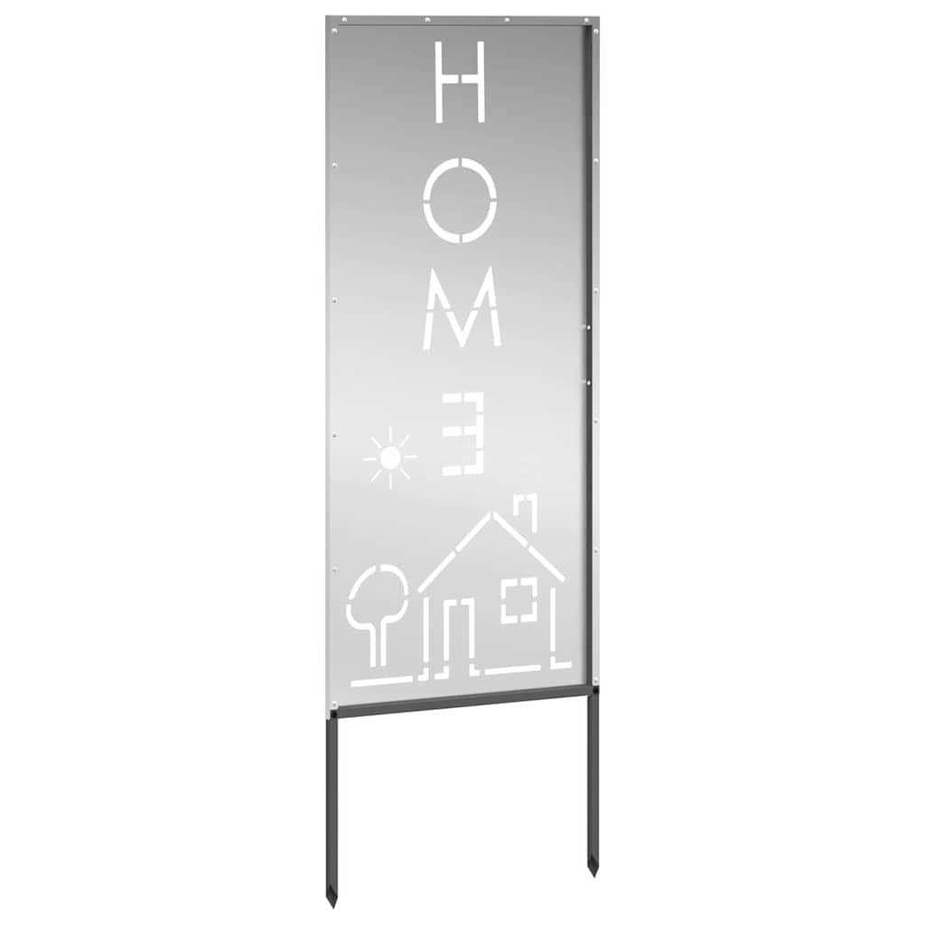 Panneau décoratif de jardin Argent 50 x 140 cm Acier galvanisé - XIOS