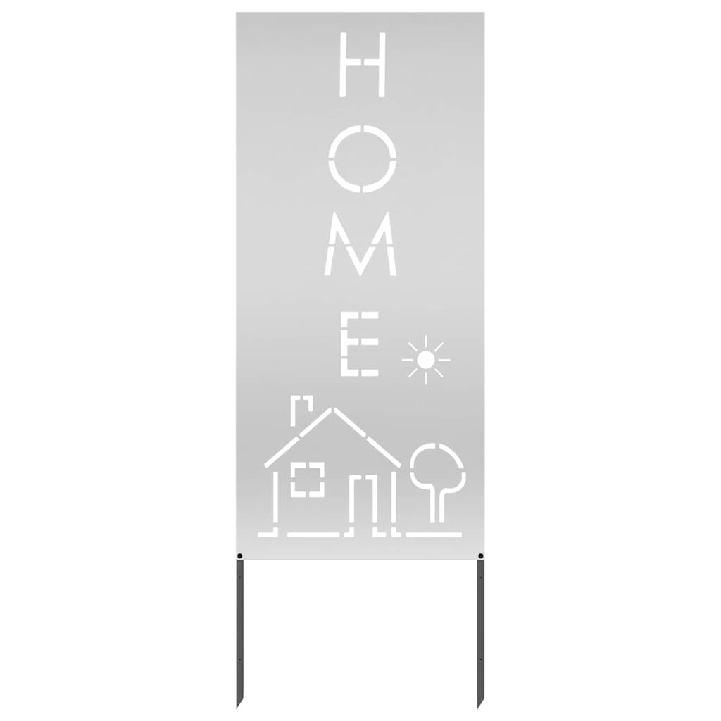 Panneau décoratif de jardin Argent 50 x 140 cm Acier galvanisé - XIOS