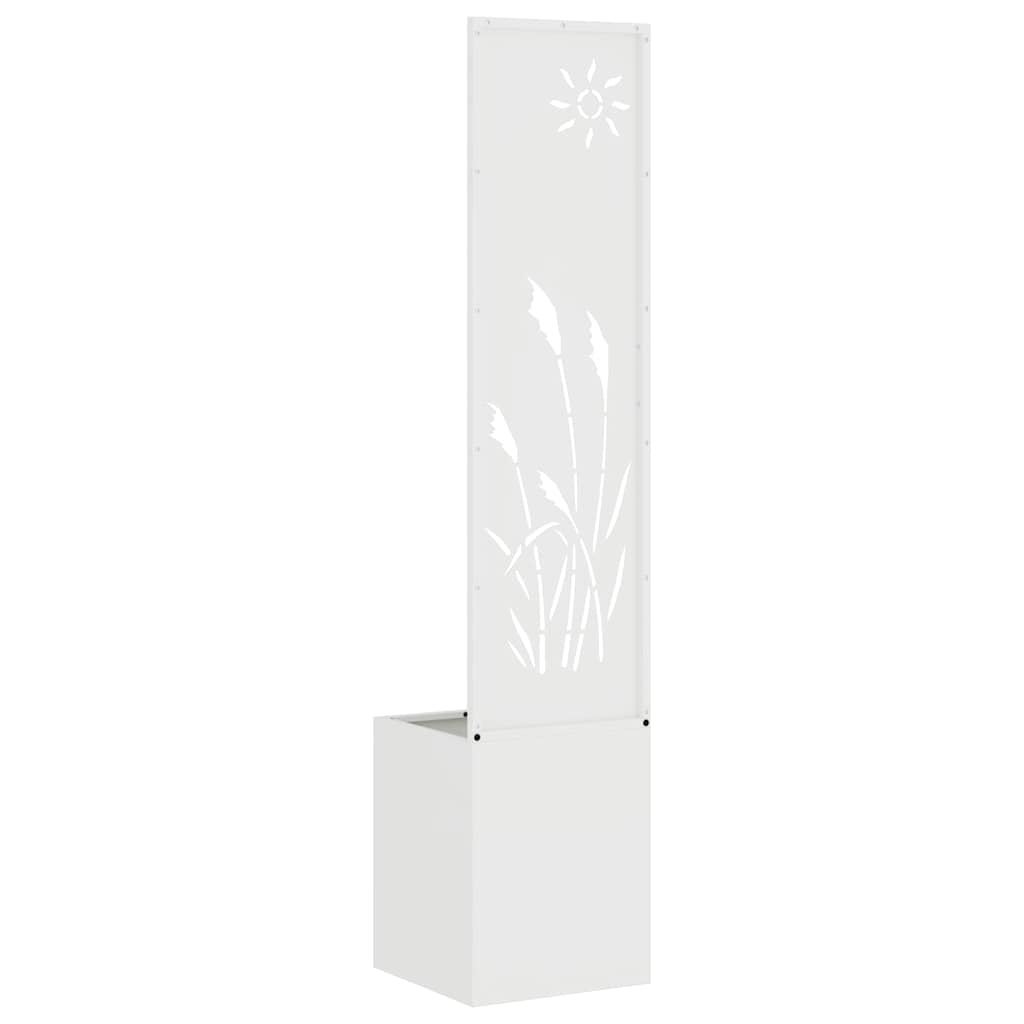 Jardinier avec Panneau Décoratif Blanc 32 x 140 cm - XIOS