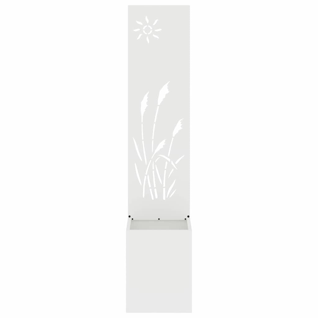 Jardinier avec Panneau Décoratif Blanc 32 x 140 cm - XIOS