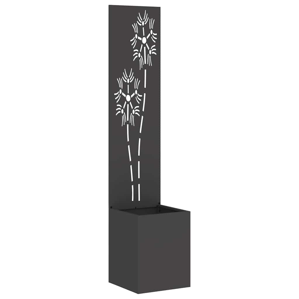 Écran de confidentialité de jardin Floral Noir 32 x 140 cm - XIOS
