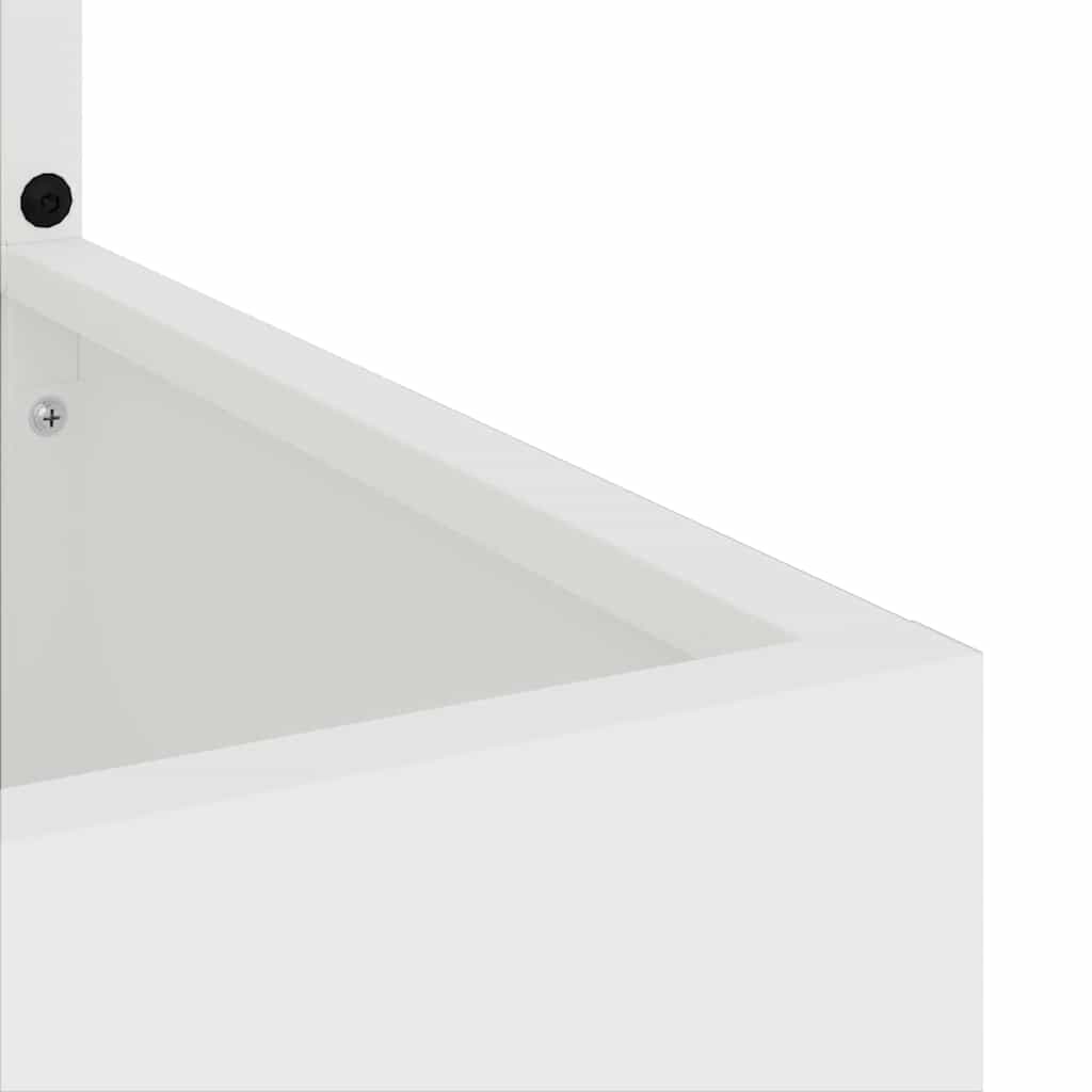 Jardinier avec Panneau Décoratif Blanc 32 x 140 cm - XIOS
