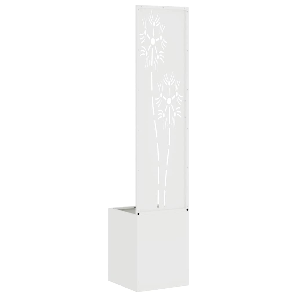 Jardinier avec Panneau Décoratif Blanc 32 x 140 cm - XIOS