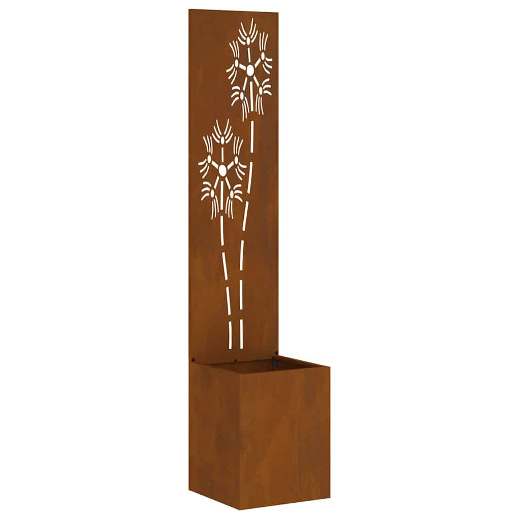 Écran de confidentialité de jardin Floral Rouillé 32 x 140 cm - XIOS