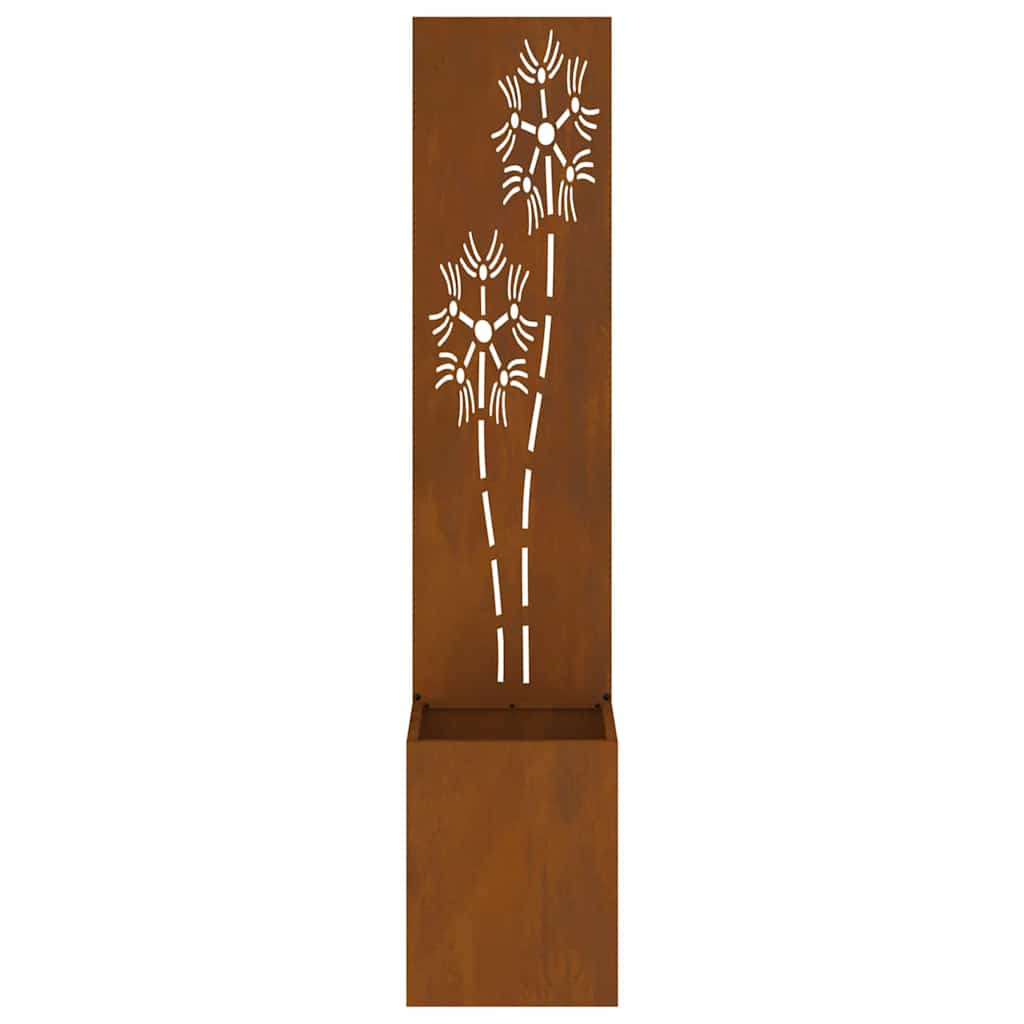Écran de confidentialité de jardin Floral Rouillé 32 x 140 cm - XIOS