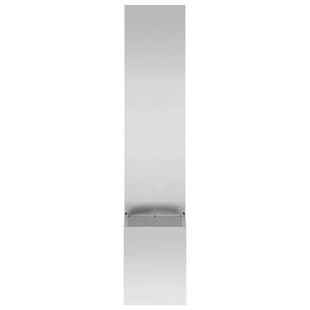 Jardinier avec Panneau Décoratif Argent 32 x 140 cm - XIOS