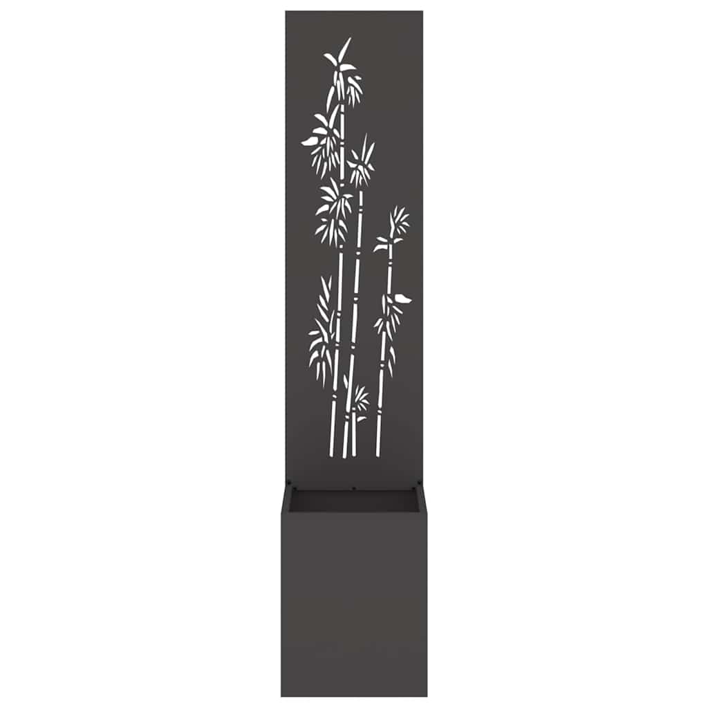 Écran de confidentialité de jardin Floral Noir 32 x 140 cm - XIOS