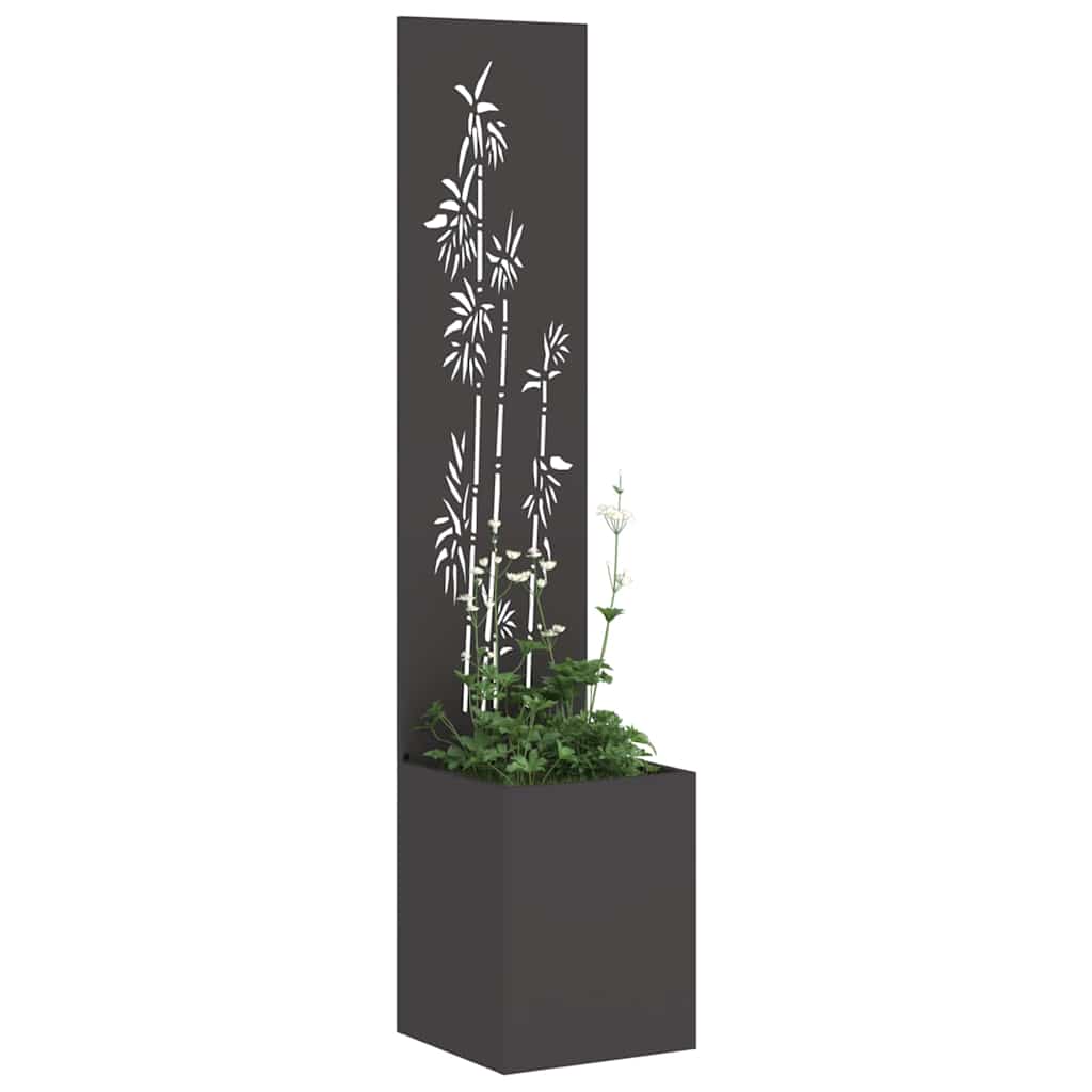 Écran de confidentialité de jardin Floral Noir 32 x 140 cm - XIOS