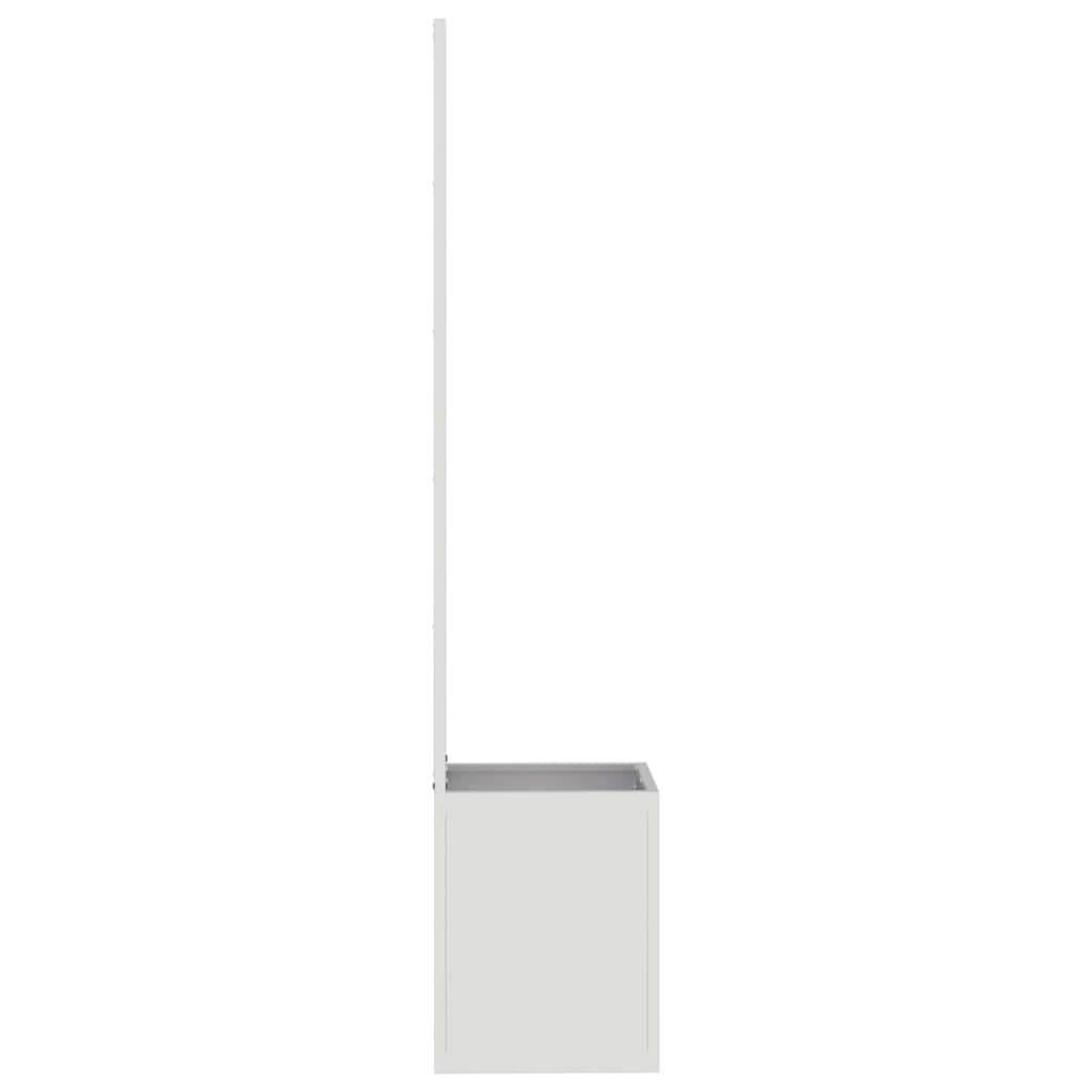 Jardinier avec Panneau Décoratif Argent 32 x 140 cm - XIOS