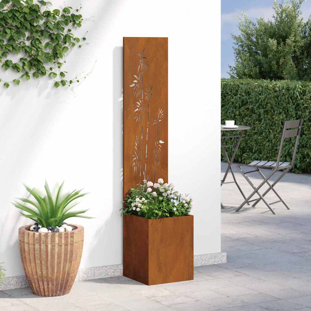 Écran de confidentialité de jardin Floral Rouillé 32 x 140 cm - XIOS