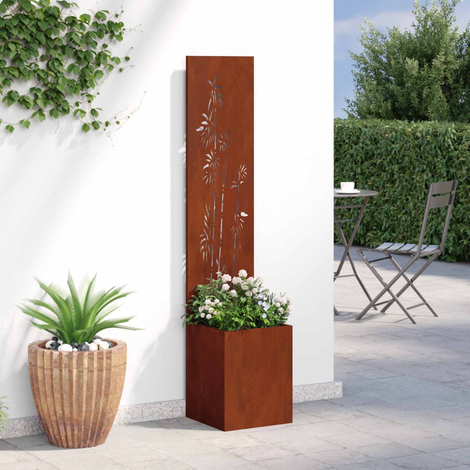 Écran de confidentialité de jardin Rouillé 32 x 32 x 150 cm - XIOS