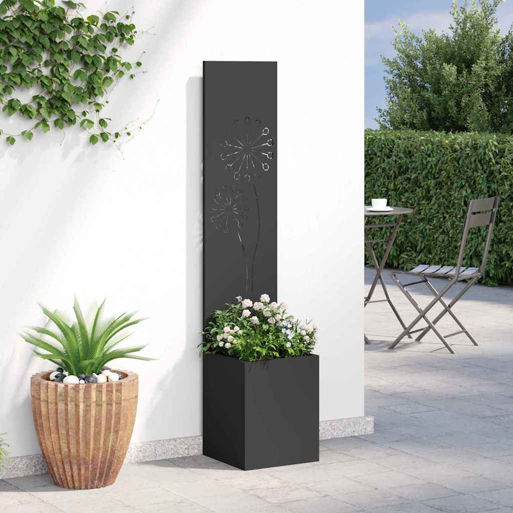 Écran de confidentialité de jardin Fretwork Noir 32 x 140 cm - XIOS