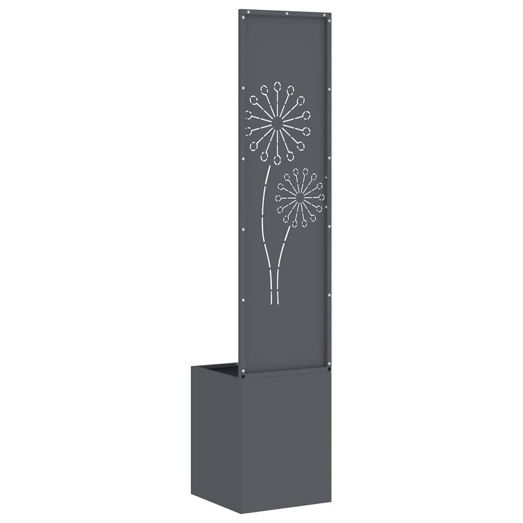 Jardinier avec Panneau Décoratif Anthracite 32 x 140 cm - XIOS