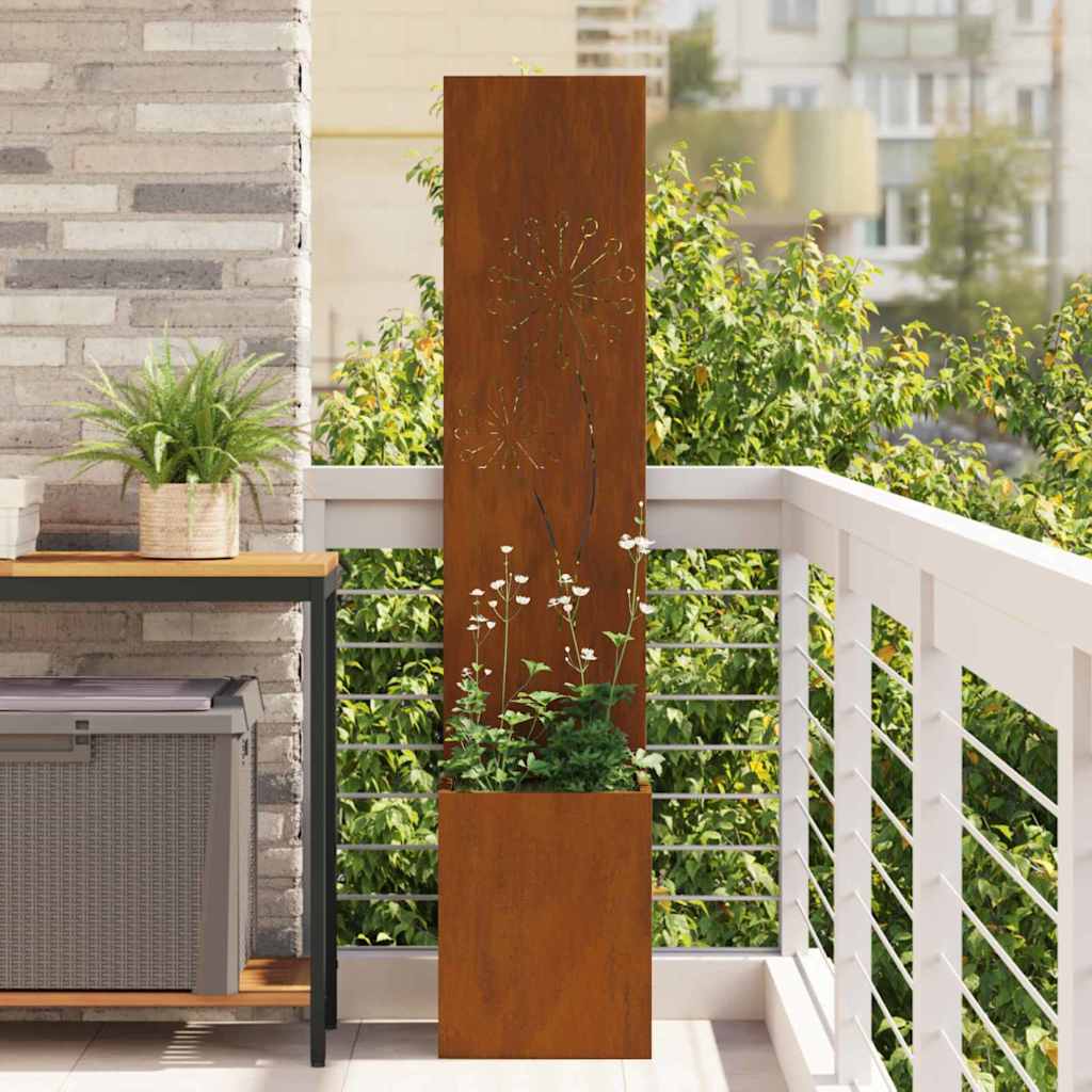 Écran de confidentialité de jardin Fretwork Rouillé 32 x 140 cm - XIOS