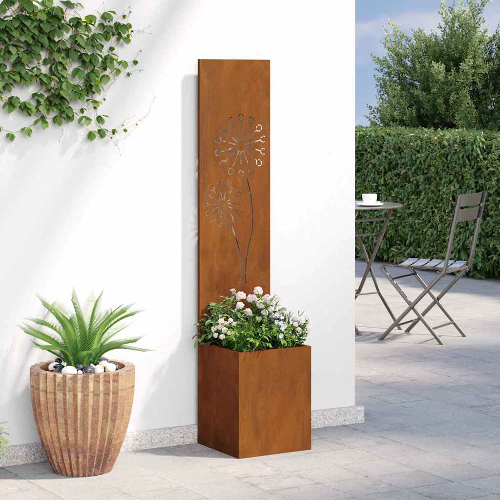 Écran de confidentialité de jardin Fretwork Rouillé 32 x 140 cm - XIOS