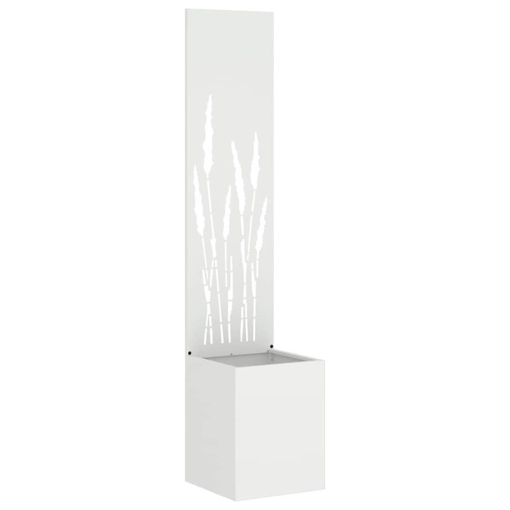 Jardinier avec Panneau Décoratif Blanc 32 x 140 cm - XIOS