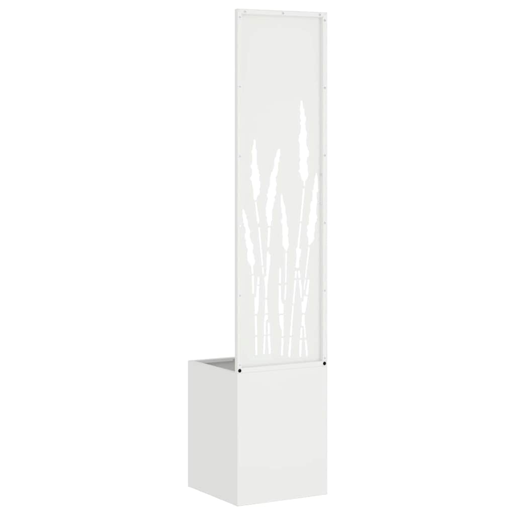 Jardinier avec Panneau Décoratif Blanc 32 x 140 cm - XIOS