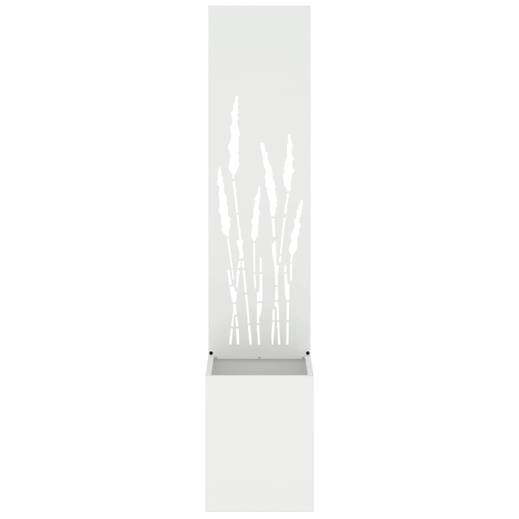 Jardinier avec Panneau Décoratif Blanc 32 x 140 cm - XIOS