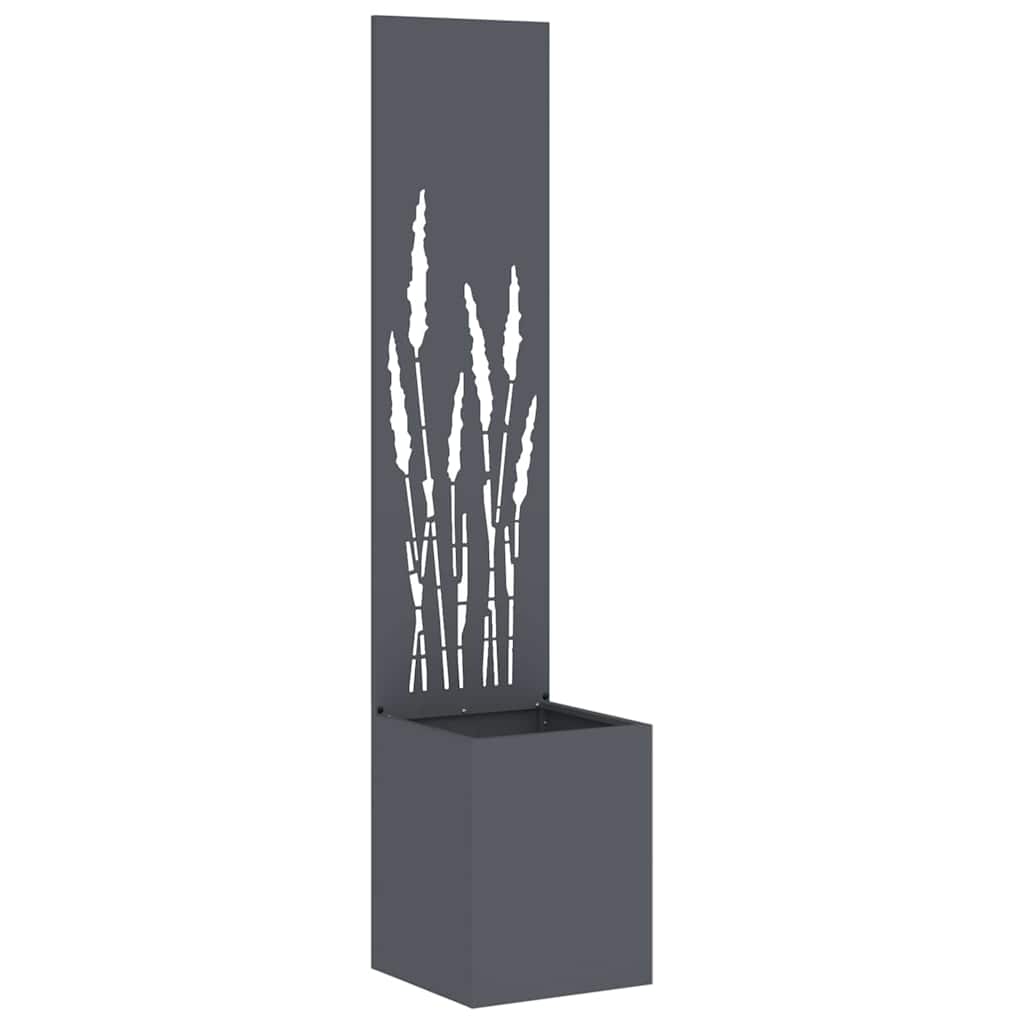 Jardinier avec Panneau Décoratif Anthracite 32 x 140 cm - XIOS