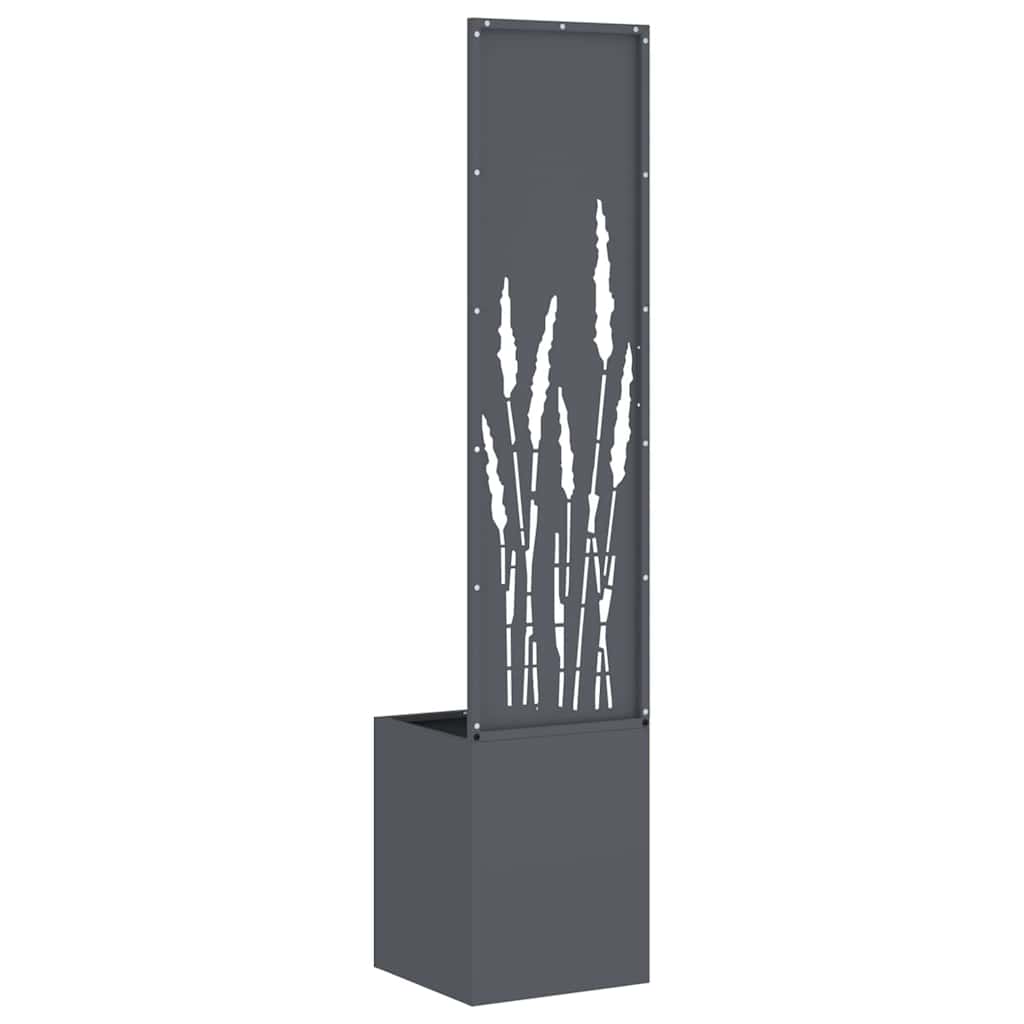 Jardinier avec Panneau Décoratif Anthracite 32 x 140 cm - XIOS