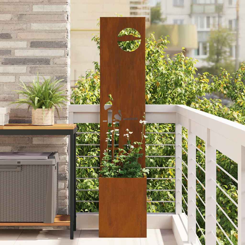 Écran de confidentialité de jardin Fretwork Rouillé 32 x 140 cm - XIOS