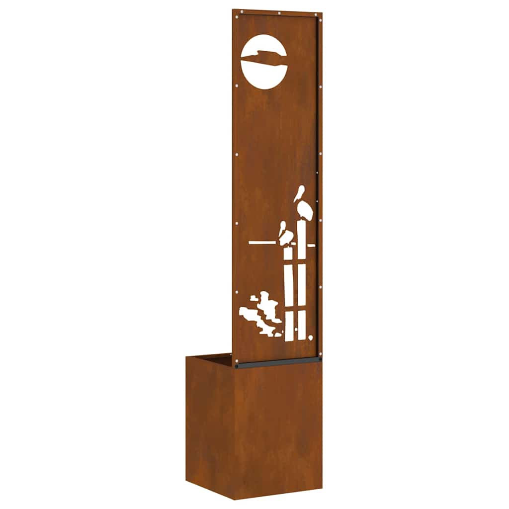 Écran de confidentialité de jardin Fretwork Rouillé 32 x 140 cm - XIOS
