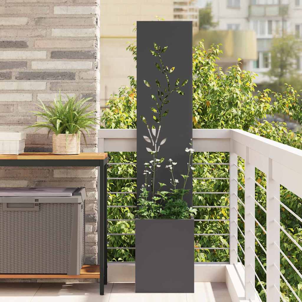 Écran de confidentialité de jardin Floral Noir 32 x 140 cm XIOS