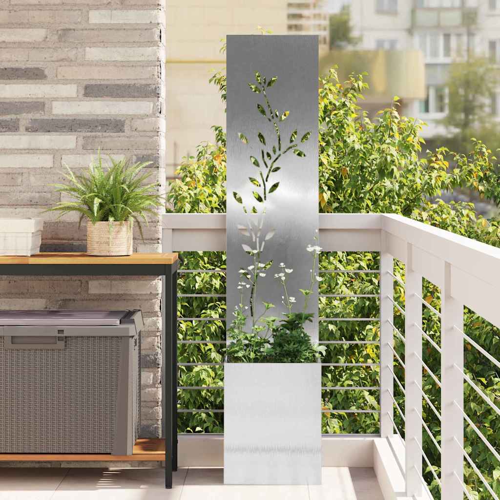 Écran de confidentialité de jardin Floral Argent 32 x 140 cm XIOS