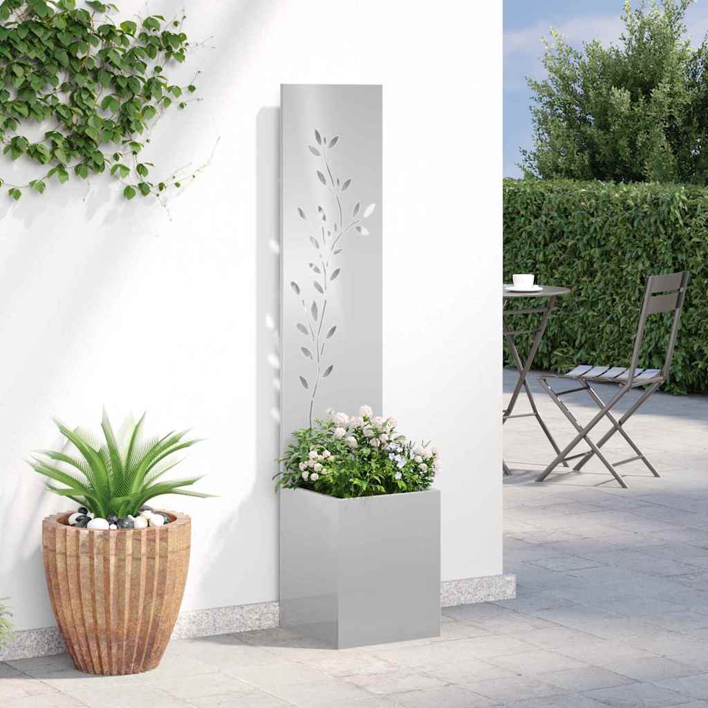 Écran de confidentialité de jardin Floral Argent 32 x 140 cm - XIOS