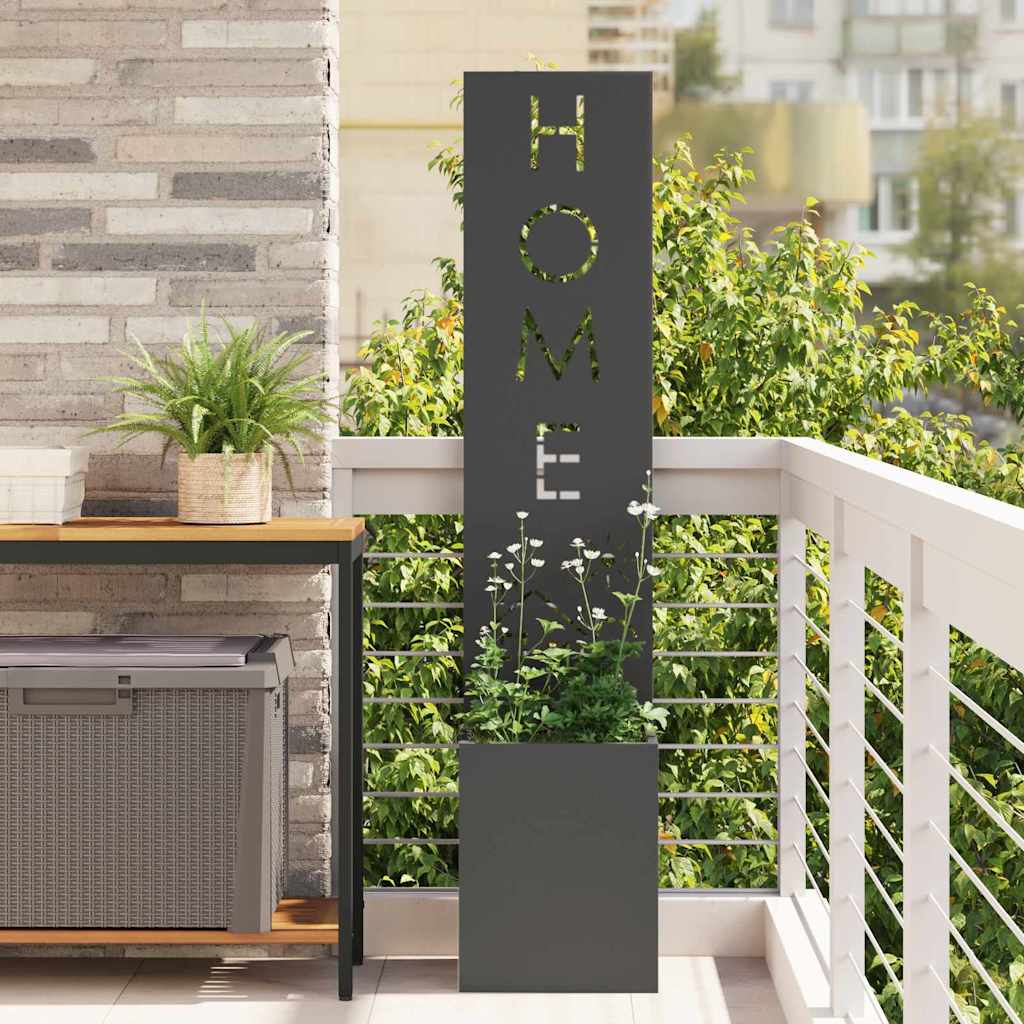 Écran de confidentialité de jardin Fretwork Noir 32 x 140 cm XIOS