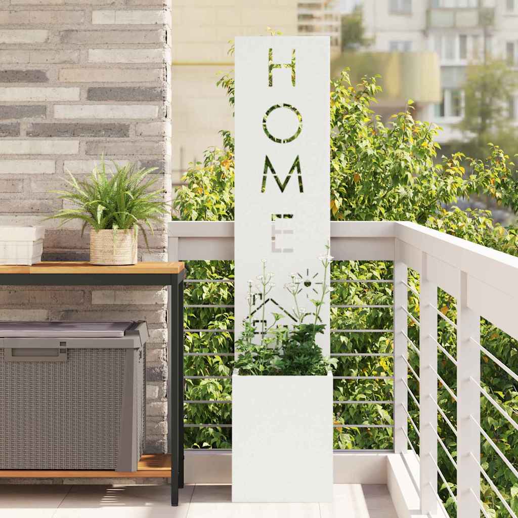 Écran de confidentialité de jardin Fretwork Blanc 32 x 140 cm XIOS