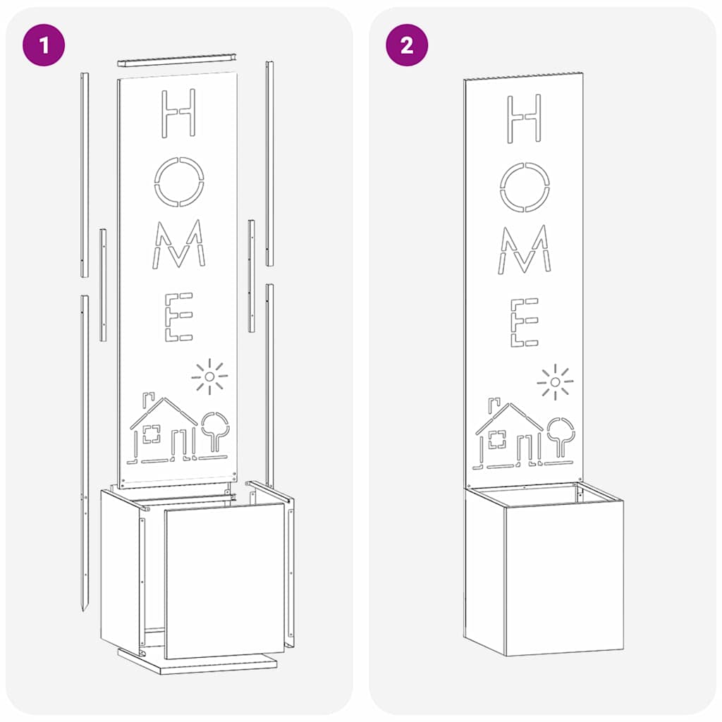 Écran de confidentialité de jardin Anthracite 32 x 140 cm - XIOS